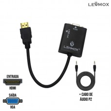 Cabo Adaptador HDMI x VGA + Cabo P2 LEY-01 Lehmox